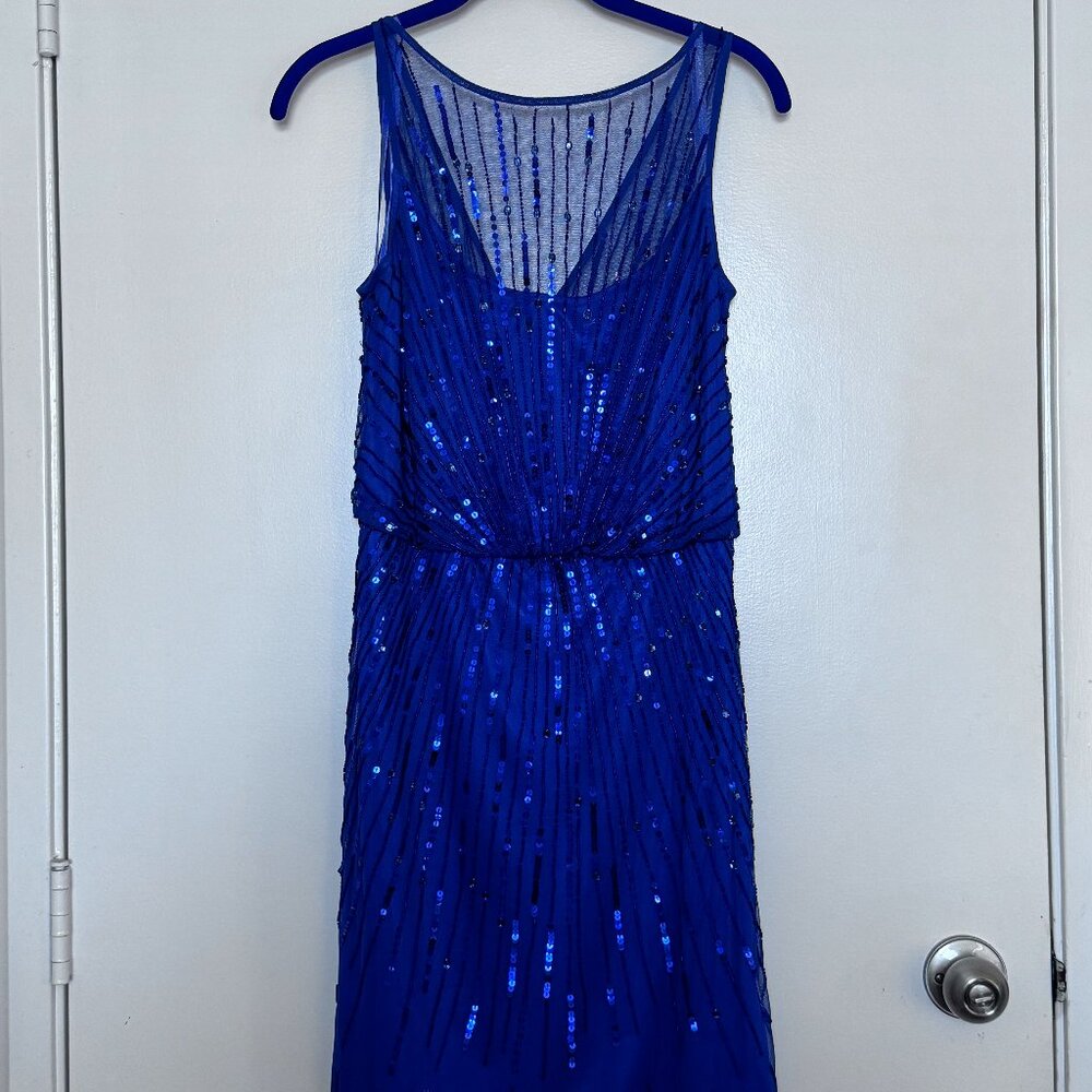 Blue Mesh Dress (Size 6)